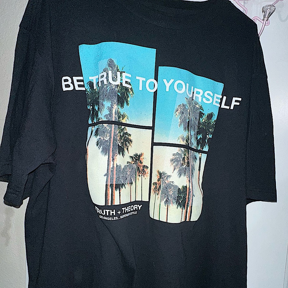 PALM TREE BE TRUE TO YOURSELF T-SHIRT 👕 men's